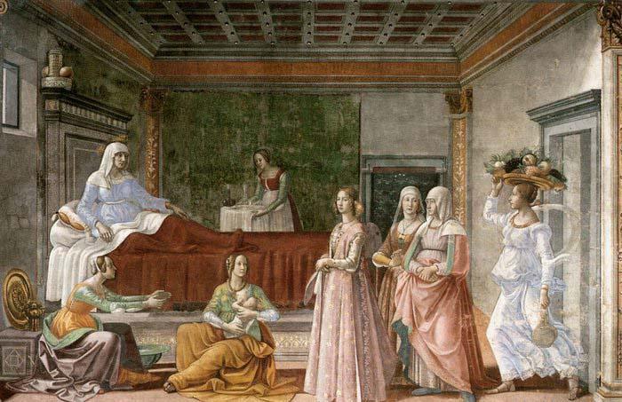 Domenico Ghirlandaio Birth of St John the Baptist France oil painting art